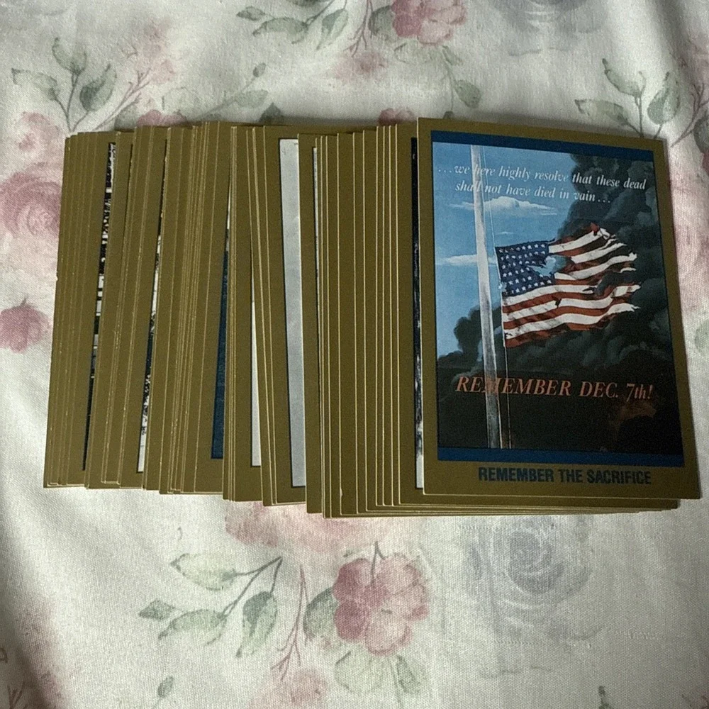 Remember Pearl Harbor 50th Anniversary 50-Card Base‎ Set (Tuff Stuff, 1991) WWII